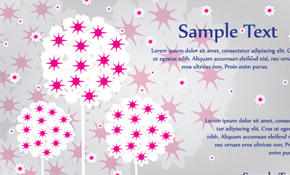 Dandelion sweet vector card